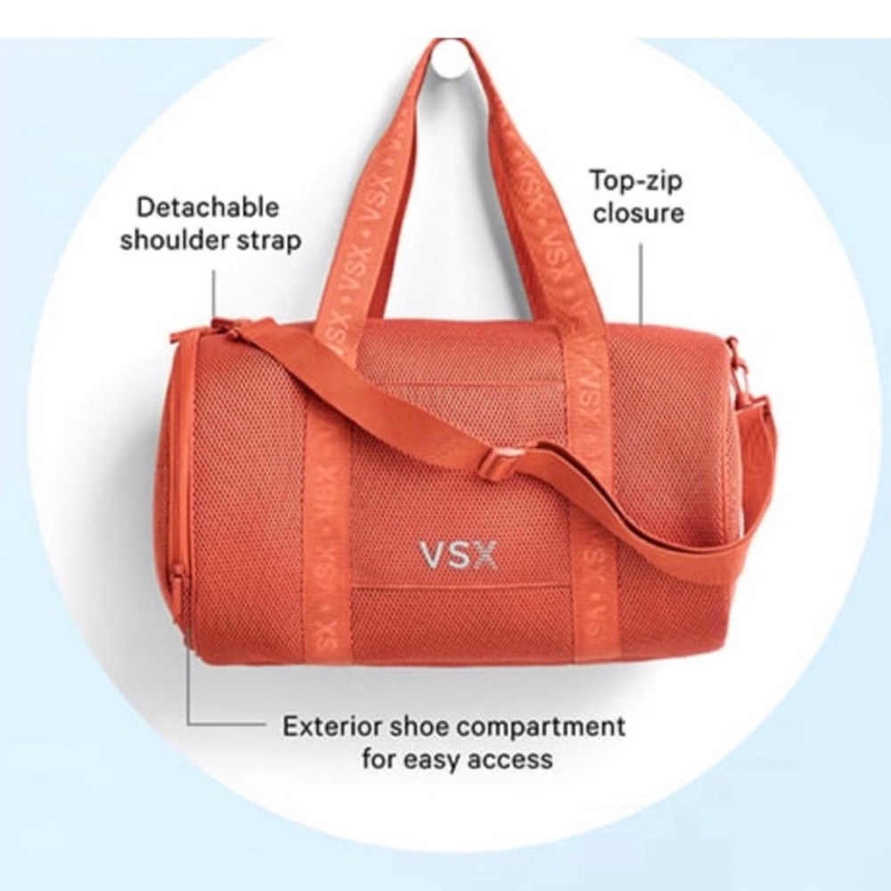 VSX Vibrant Orange Duffle Bag with Versatile Strap